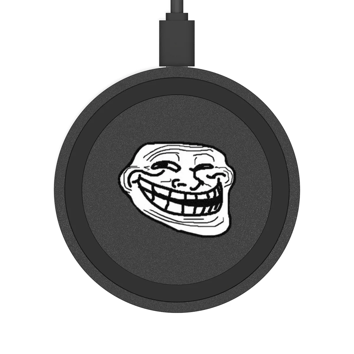 Trollface Wireless Charging Pad | Qi Meme Desk Charger