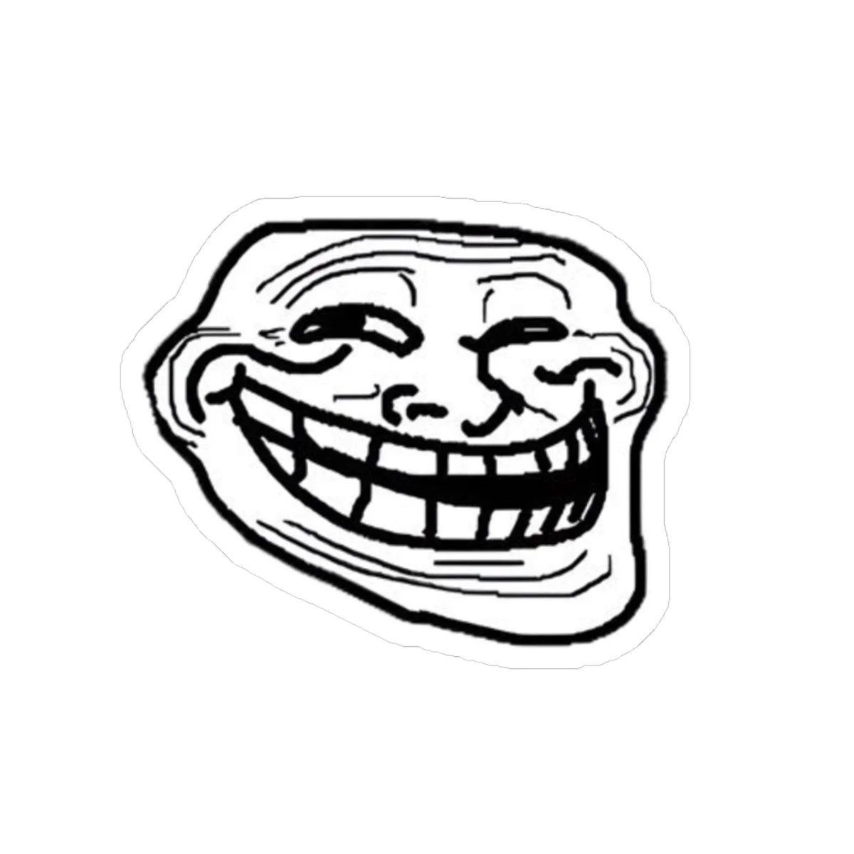 Trollface Kiss-Cut Vinyl Stickers | Internet Meme Decals