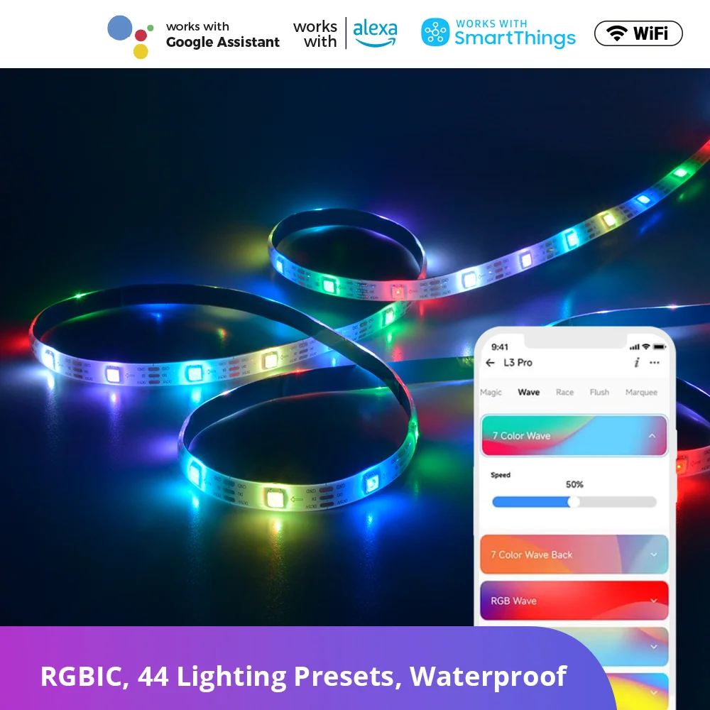 SONOFF L3 Pro RGBIC Smart LED Strip Lights | 5M/16.4Ft Addressable