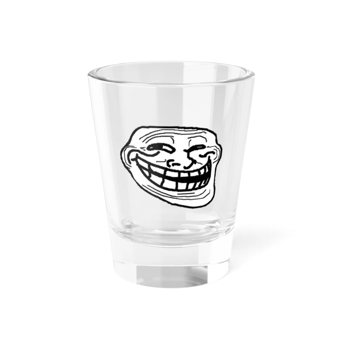 Trollface Meme Shot Glass | 1.5oz Novelty Glassware