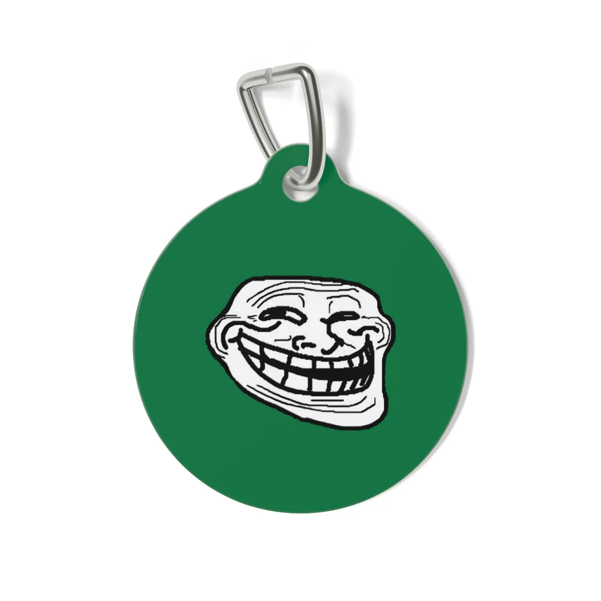 Trollface Pet Tag | Meme Dog & Cat Collar ID Tag
